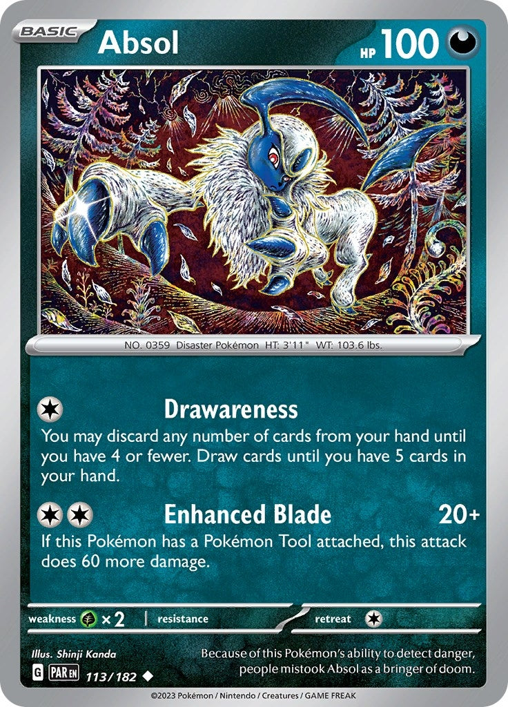 Image for Absol (113/182) (SV04: Paradox Rift) - Pokemon