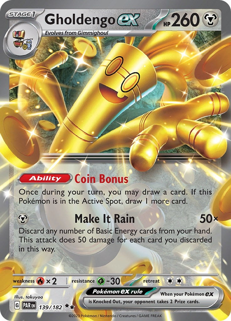 Gholdengo ex (139/182) (SV04: Paradox Rift)
