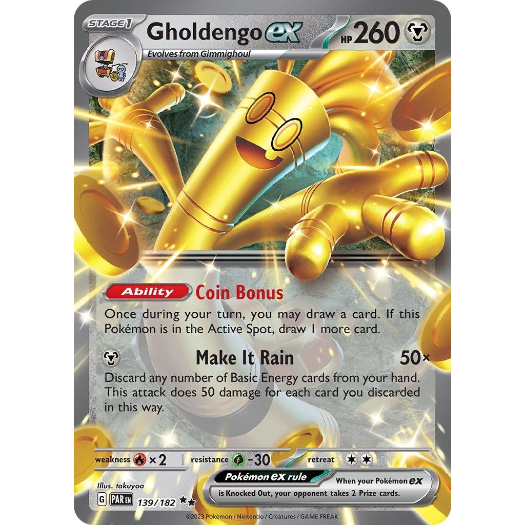 Gholdengo ex (139/182) (SV04: Paradox Rift) - PokeBox USA