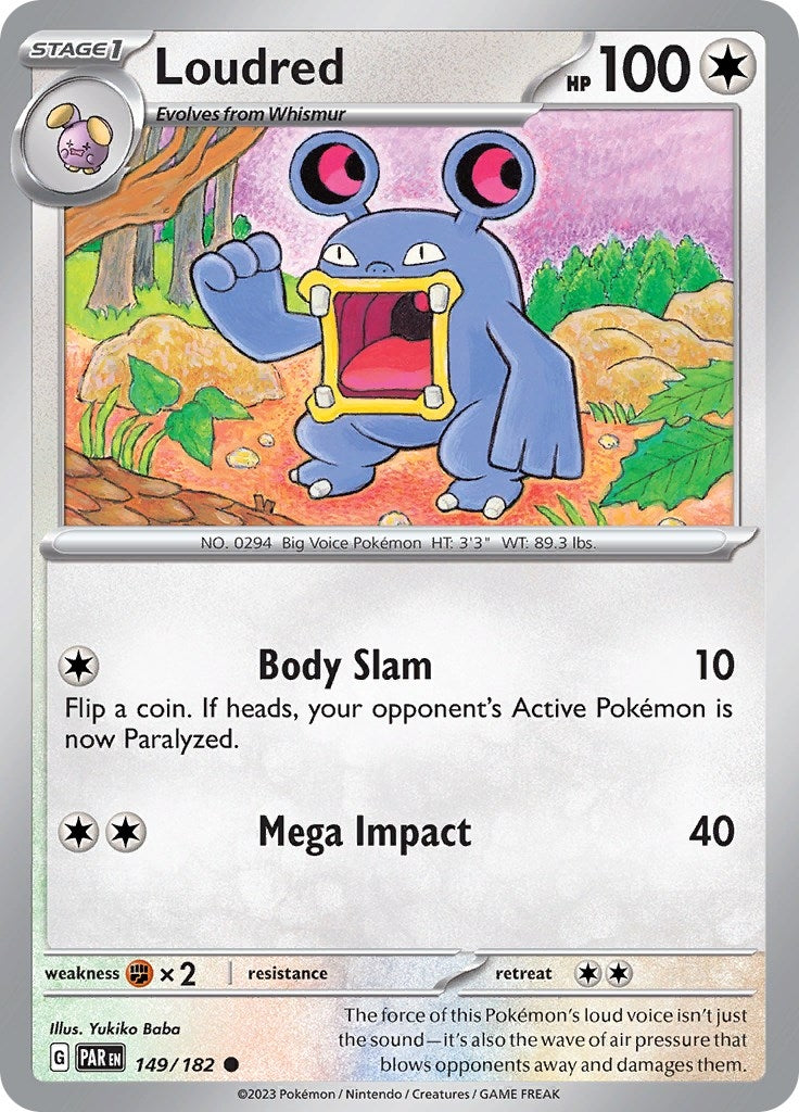 Image for Loudred (149/182) (SV04: Paradox Rift) - Pokemon