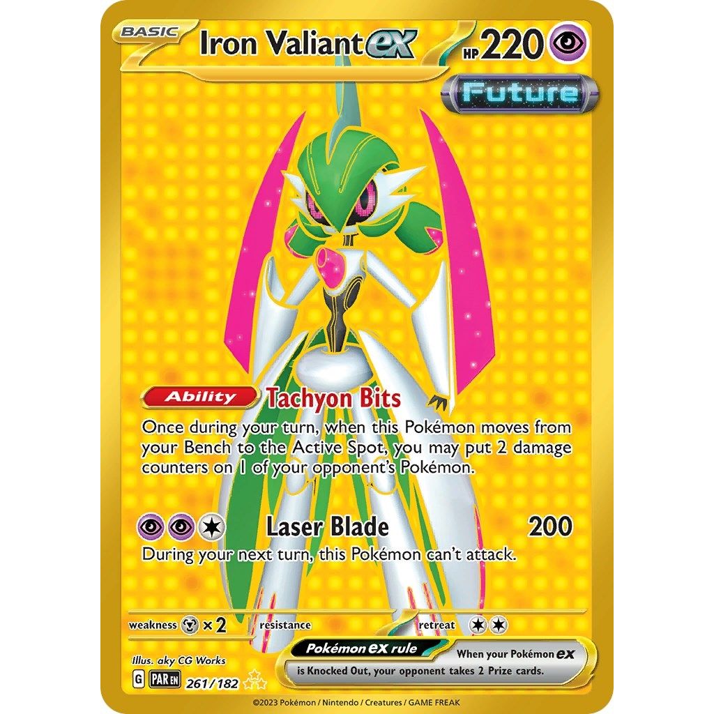 Iron Valiant ex (261/182) (SV04: Paradox Rift) - PokeBox USA
