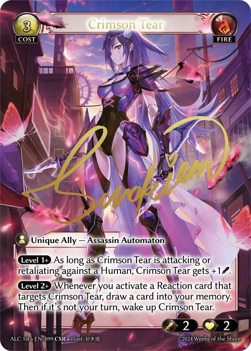 Image for Crimson Tear (CSR) (ALC1E) (099) (Alchemical Revolution) (ALC) - Grand Archive TCG