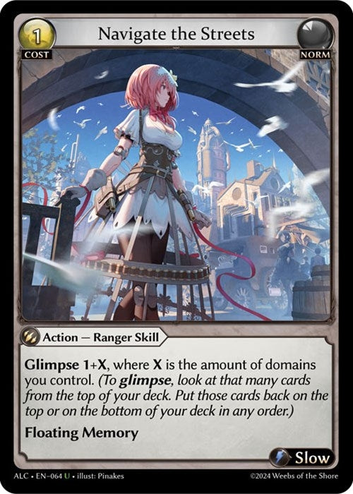 Image for Navigate the Streets (064) (Alchemical Revolution) (ALC) - Grand Archive TCG