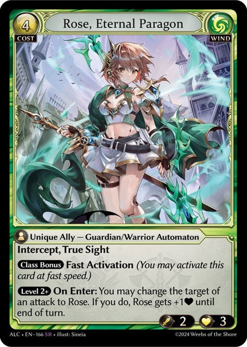 Image for Rose, Eternal Paragon (166) (Alchemical Revolution) (ALC) - Grand Archive TCG