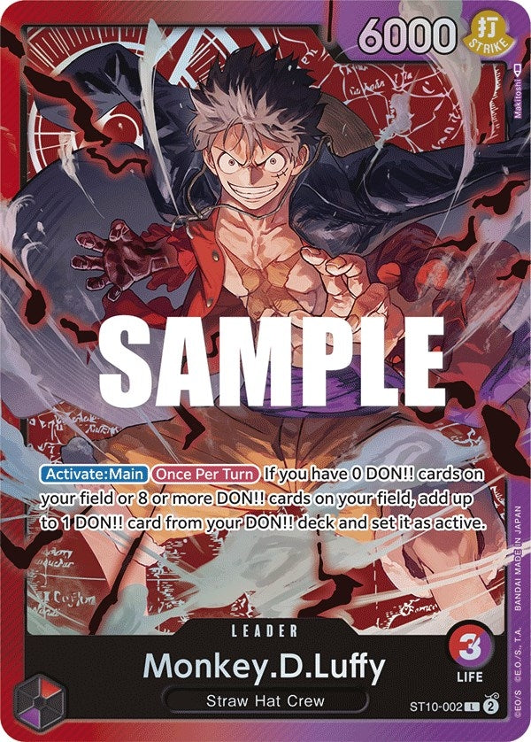 Image for Monkey.D.Luffy (002) (ST10-002) (Ultra Deck: The Three Captains) (ST-10) - One Piece Card Game