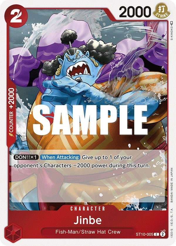 Image for Jinbe (ST10-005) (Ultra Deck: The Three Captains) (ST-10) - One Piece Card Game