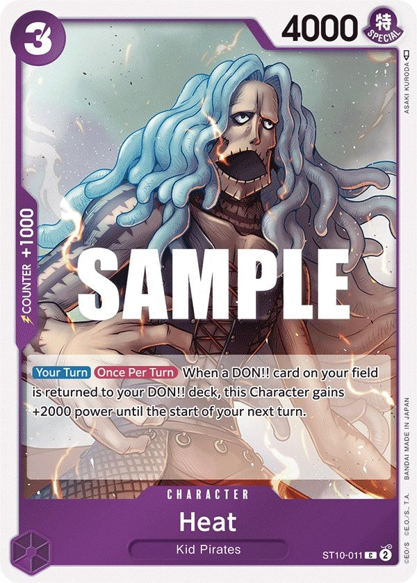 Image for Heat (ST10-011) (Ultra Deck: The Three Captains) (ST-10) - One Piece Card Game
