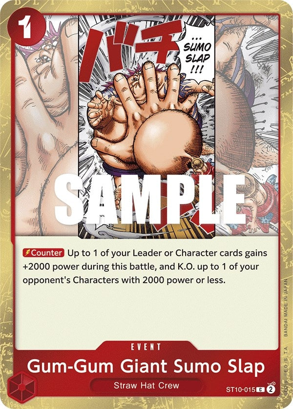 Image for Gum-Gum Giant Sumo Slap (ST10-015) (Ultra Deck: The Three Captains) (ST-10) - One Piece Card Game