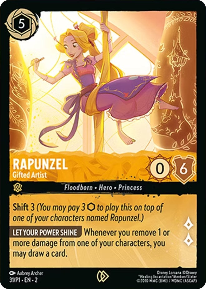 Image for Rapunzel - Gifted Artist (31) (Disney Lorcana Promo Cards) (DLPC) - Disney Lorcana