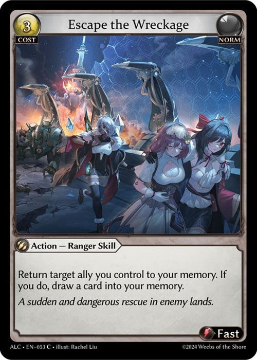 Image for Escape the Wreckage (053) (Alchemical Revolution) (ALC) - Grand Archive TCG