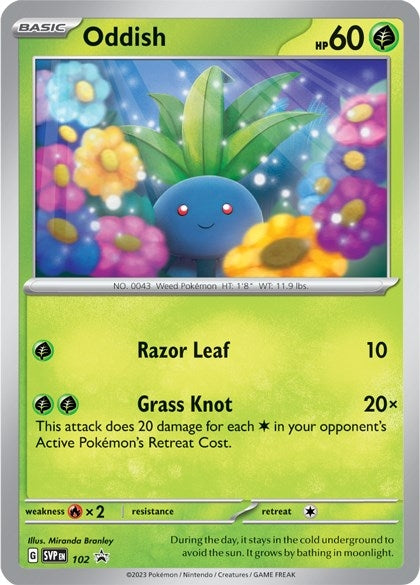 Image for Oddish - 102 (102) (SV: Scarlet & Violet Promo Cards) (SVP) - Pokemon
