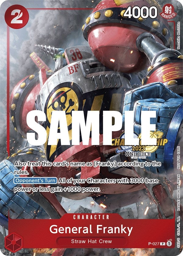 Image for General Franky (CS 2023 Event Pack) (P-027) (One Piece Promotion Cards) (OP-PR) - One Piece Card Game