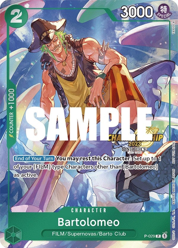 Image for Bartolomeo (CS 2023 Event Pack) (P-029) (One Piece Promotion Cards) (OP-PR) - One Piece Card Game