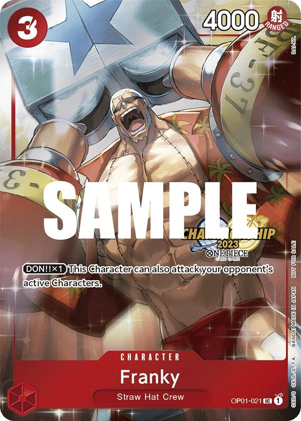 Image for Franky (CS 2023 Celebration Pack) (OP01-021) (One Piece Promotion Cards) (OP-PR) - One Piece Card Game