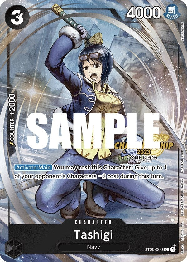 Image for Tashigi (CS 2023 Celebration Pack) (ST06-006) (One Piece Promotion Cards) (OP-PR) - One Piece Card Game