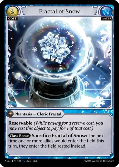 Image for Fractal of Snow (132) (Alchemical Revolution) (ALC) - Grand Archive TCG