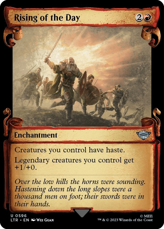 Rising of the Day (Showcase Scrolls) (596) (Universes Beyond: The Lord of the Rings: Tales of Middle-earth)