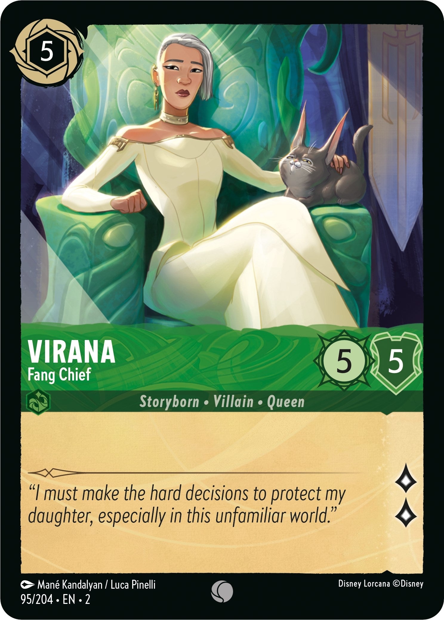 Image for Virana - Fang Chief (95/204) (Rise of the Floodborn) (2) - Disney Lorcana