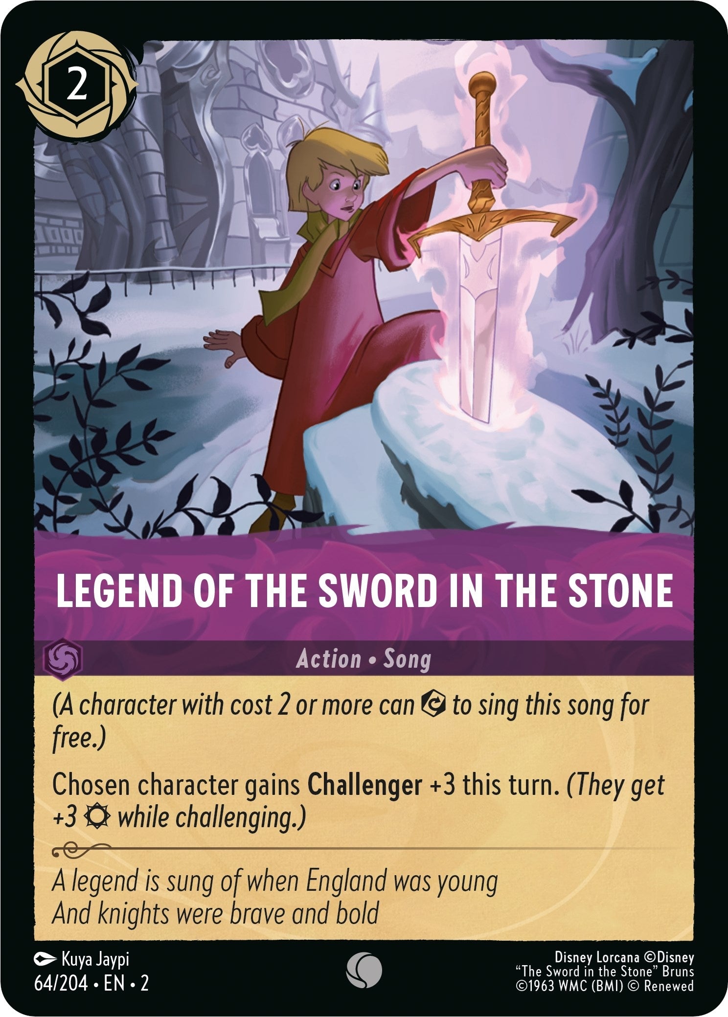 Image for Legend of the Sword in the Stone (64/204) (Rise of the Floodborn) (2) - Disney Lorcana