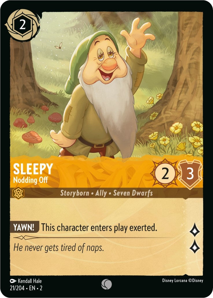 Image for Sleepy - Nodding Off (21/204) (Rise of the Floodborn) (2) - Disney Lorcana
