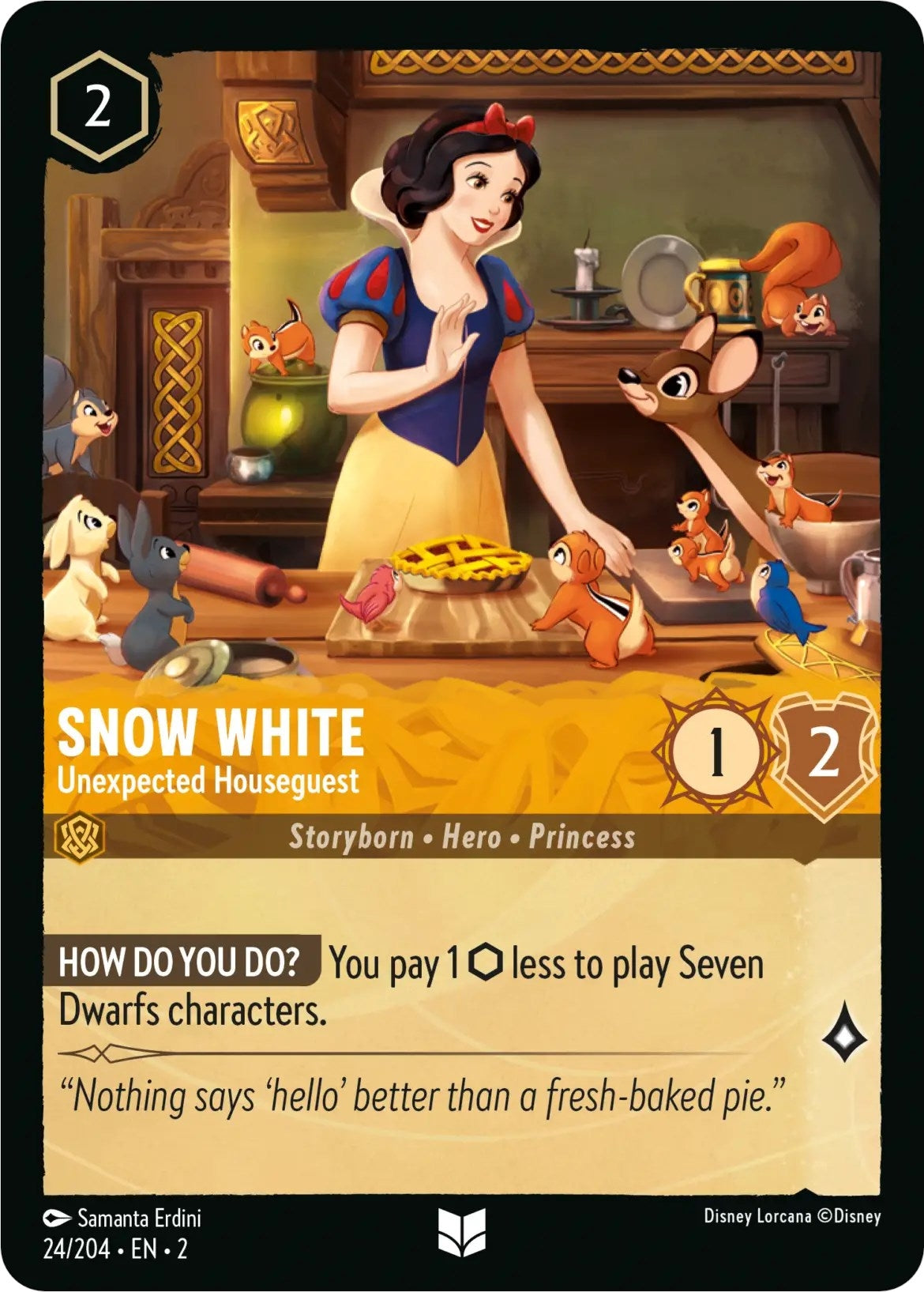 Image for Snow White - Unexpected Houseguest (24/204) (Rise of the Floodborn) (2) - Disney Lorcana