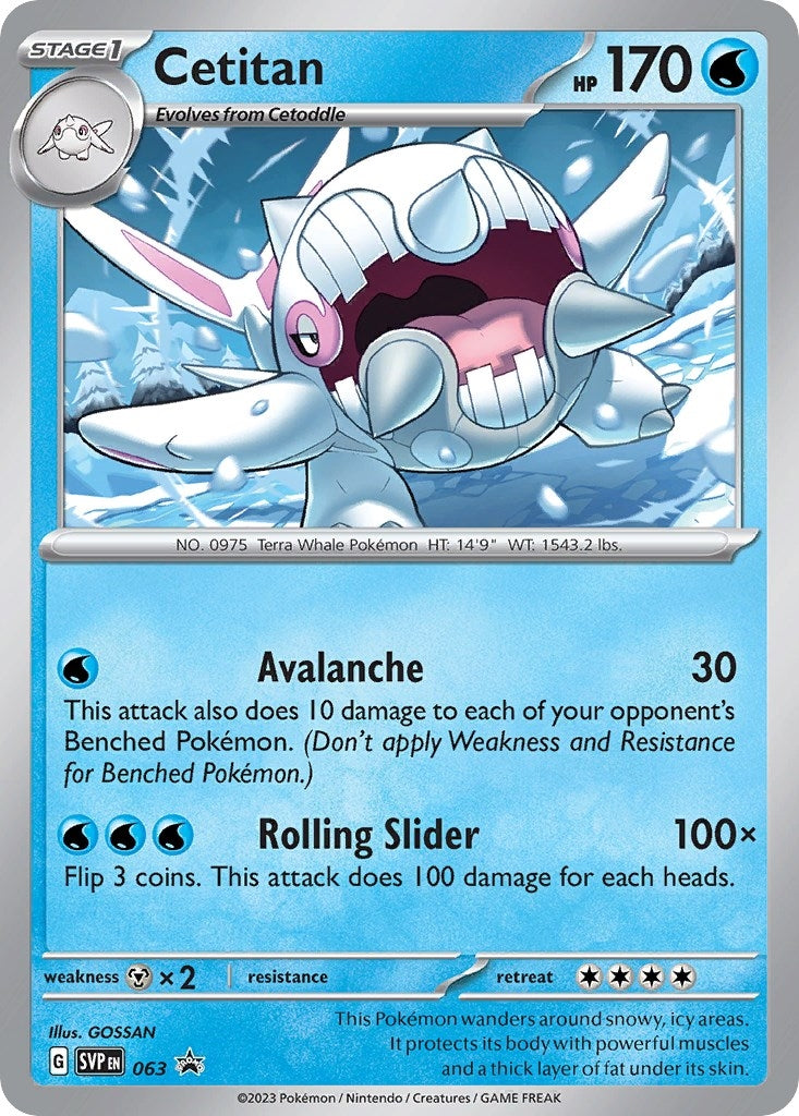 Image for Cetitan - 063 (063) (SV: Scarlet & Violet Promo Cards) (SVP) - Pokemon