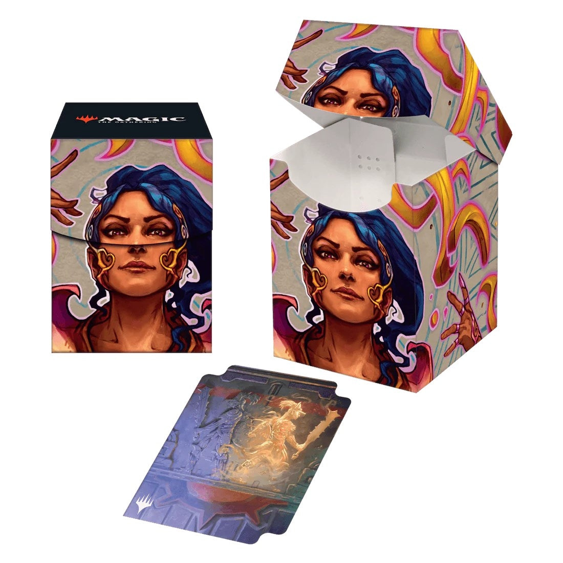 Image for The Lost Caverns of Ixalan Saheeli, the Sun's Brilliance 100+ Deck Box for Magic: The Gathering - Deck Boxes