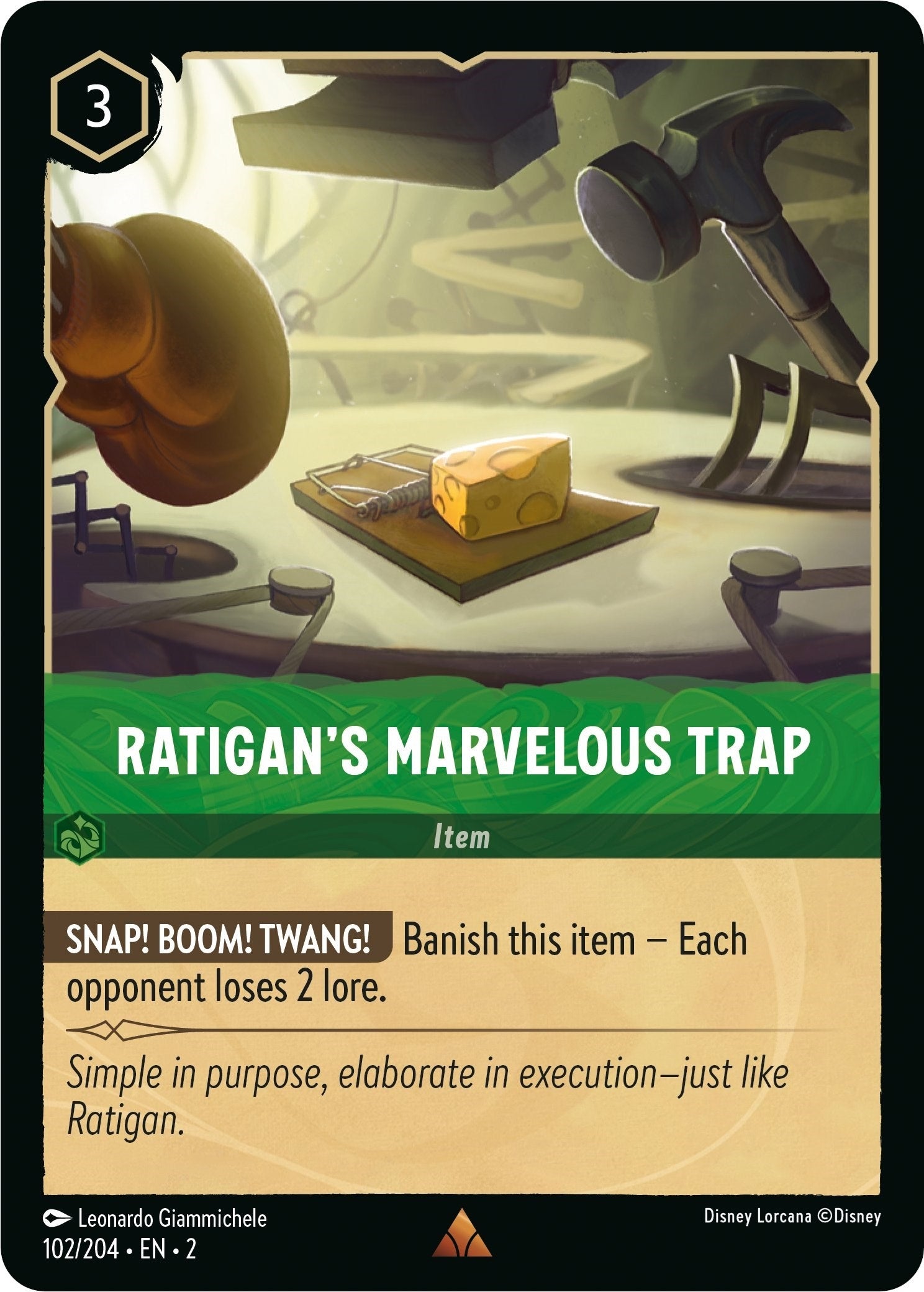 Image for Ratigan's Marvelous Trap (102/204) (Rise of the Floodborn) (2) - Disney Lorcana