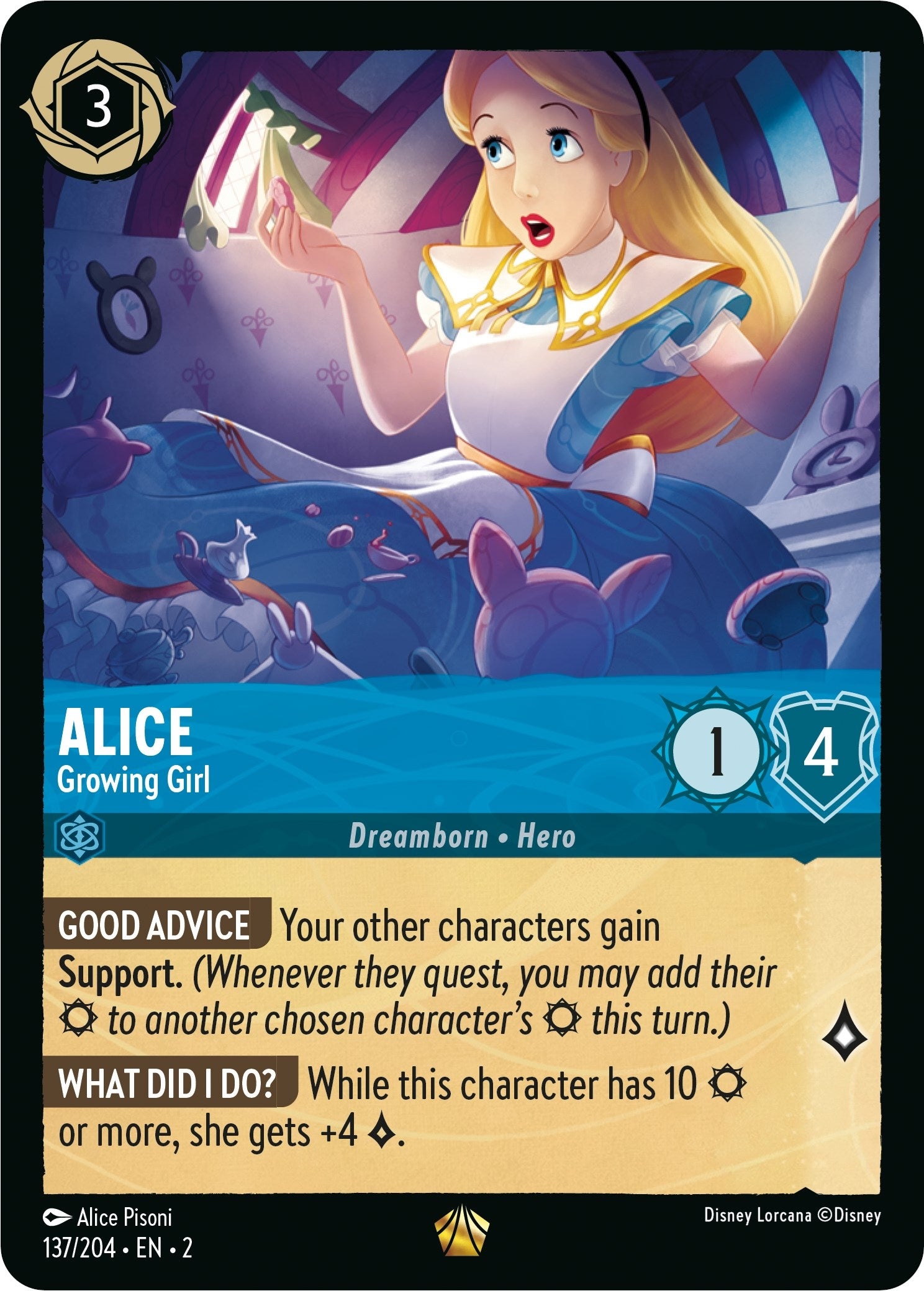 Image for Alice - Growing Girl (137/204) (Rise of the Floodborn) (2) - Disney Lorcana