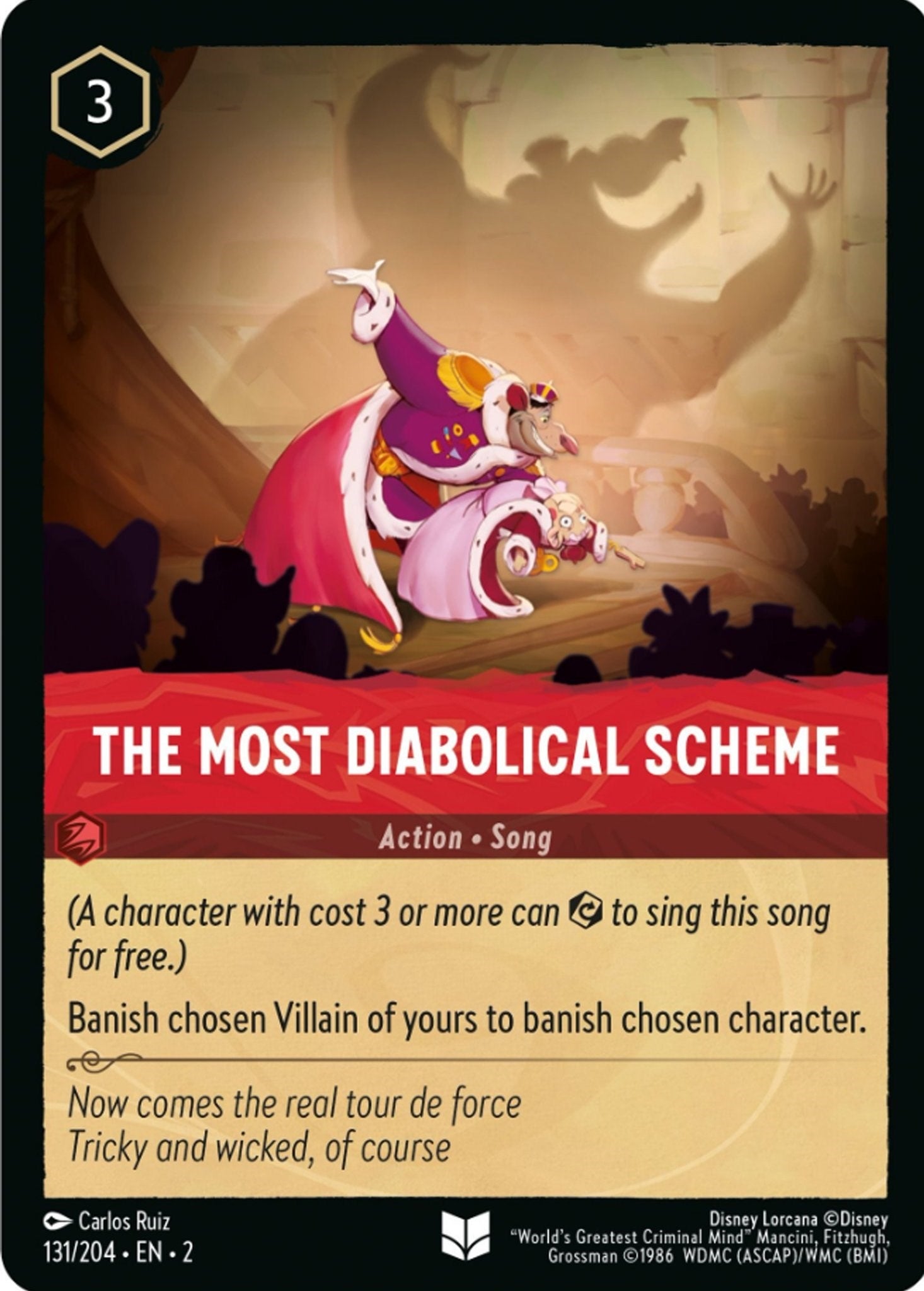 Image for The Most Diabolical Scheme (131/204) (Rise of the Floodborn) (2) - Disney Lorcana