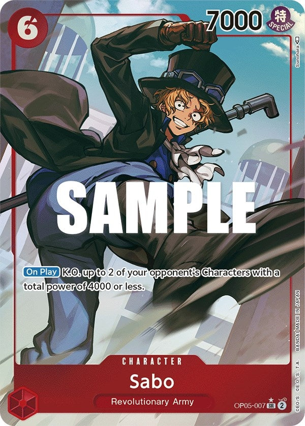 Image for Sabo (007) (Alternate Art) (OP05-007) (Awakening of the New Era) (OP05) - One Piece Card Game
