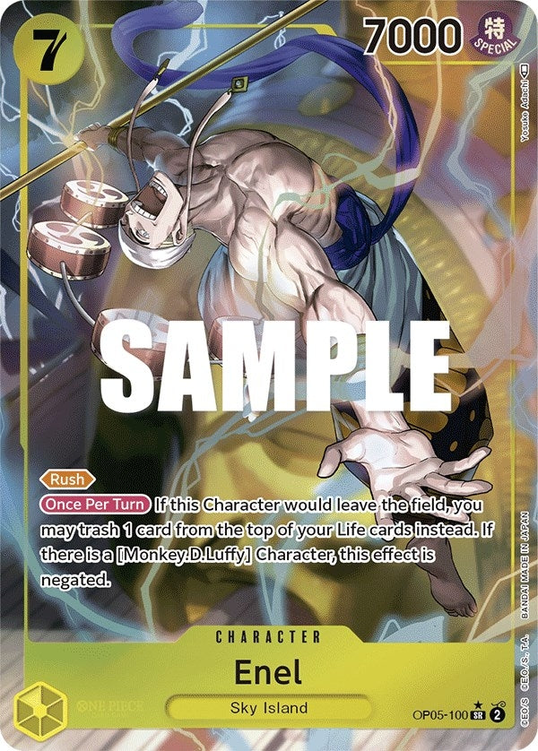 Image for Enel (100) (Alternate Art) (OP05-100) (Awakening of the New Era) (OP05) - One Piece Card Game