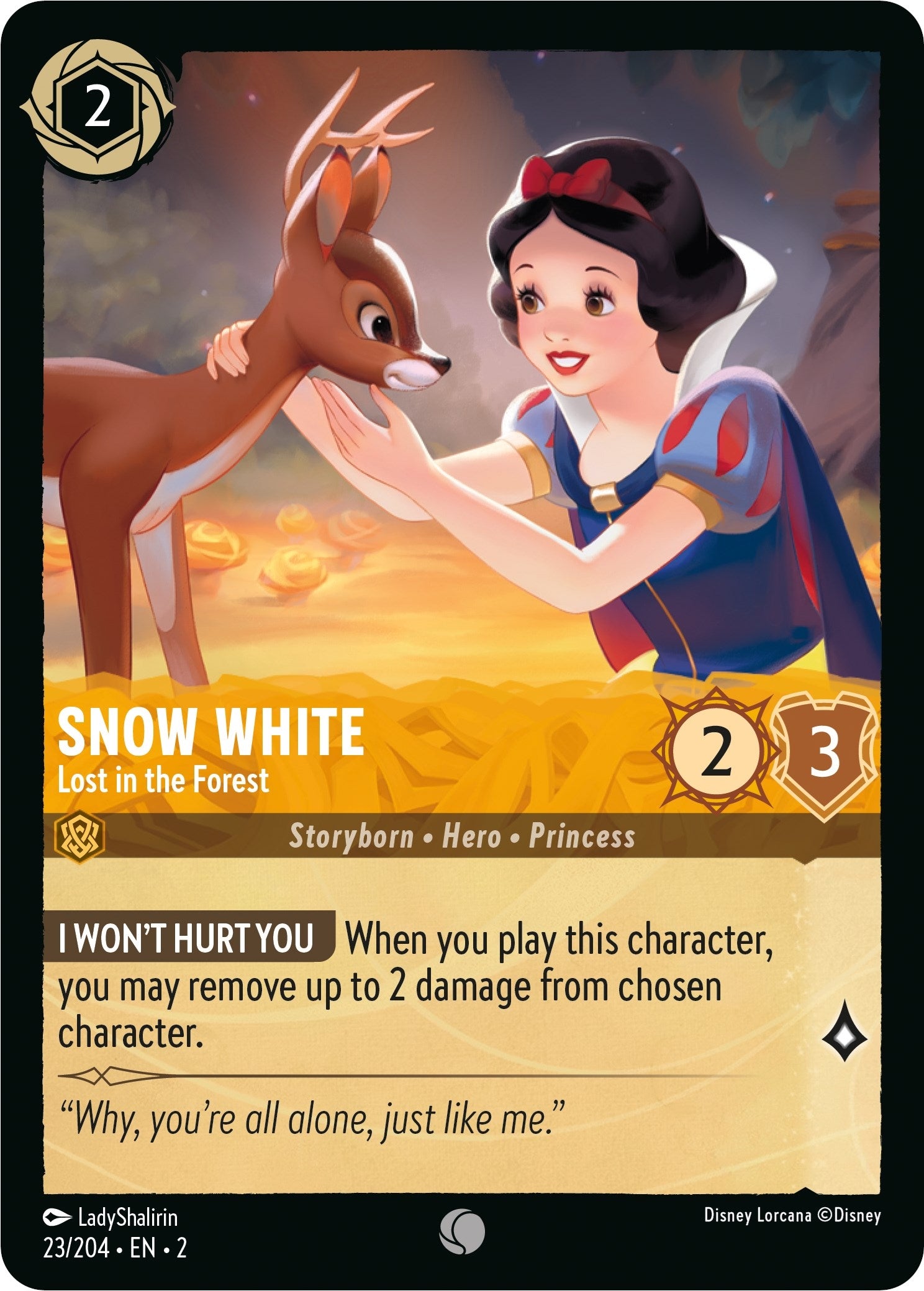 Image for Snow White - Lost in the Forest (23/204) (Rise of the Floodborn) (2) - Disney Lorcana