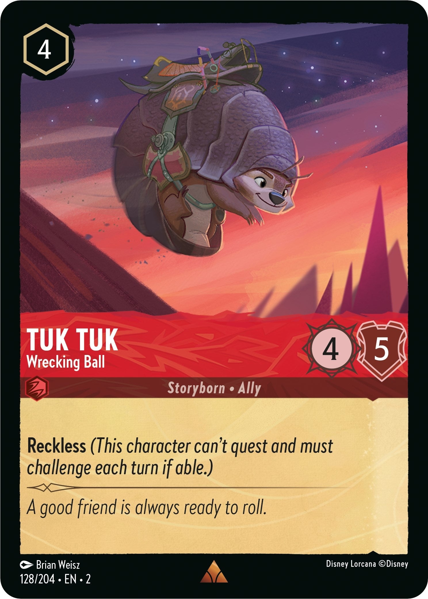 Image for Tuk Tuk - Wrecking Ball (128/204) (Rise of the Floodborn) (2) - Disney Lorcana