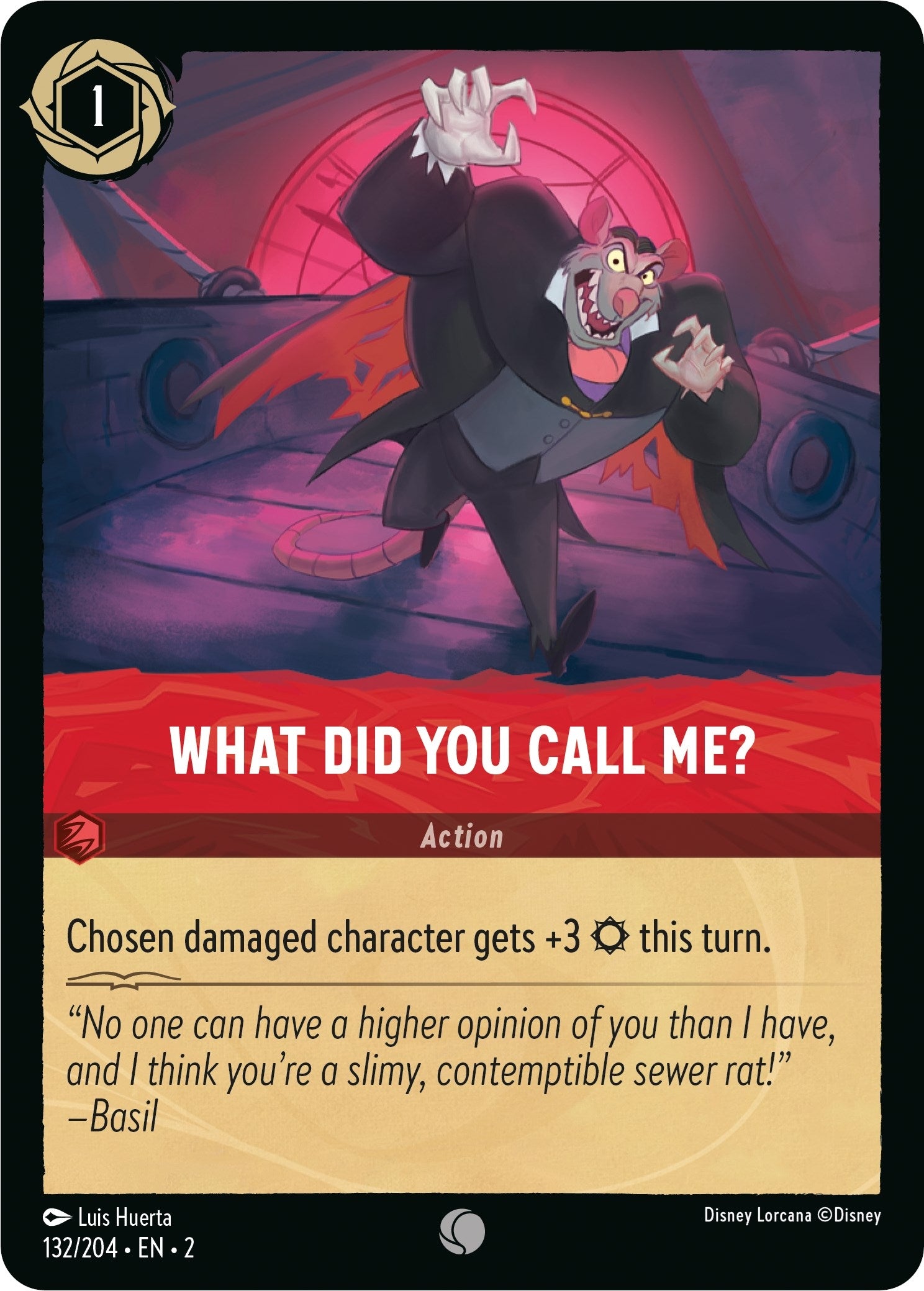 Image for What Did You Call Me? (132/204) (Rise of the Floodborn) (2) - Disney Lorcana
