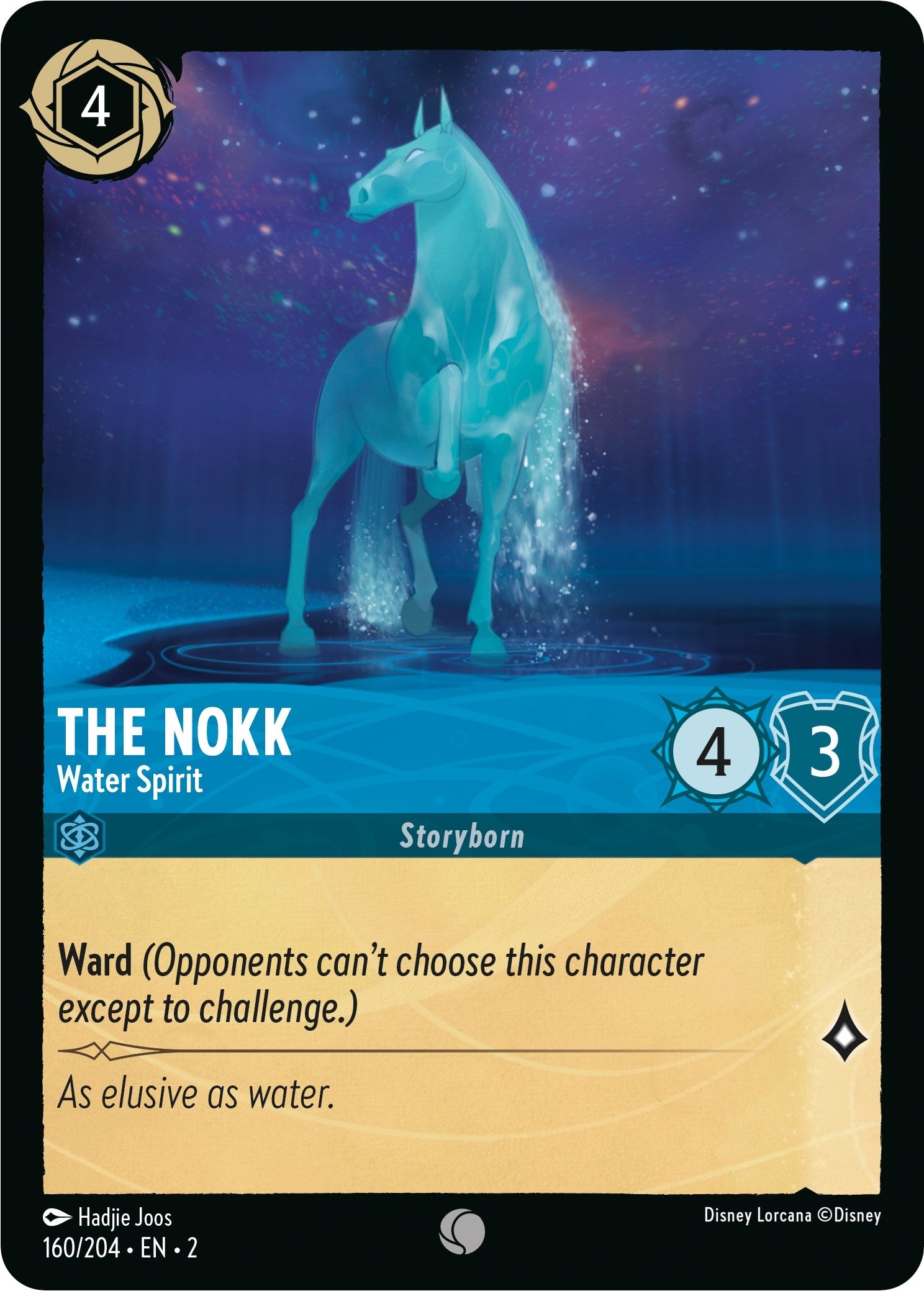 Image for The Nokk - Water Spirit (160/204) (Rise of the Floodborn) (2) - Disney Lorcana