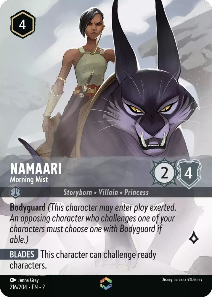 Image for Namaari - Morning Mist (Enchanted) (216/204) (Rise of the Floodborn) (2) - Disney Lorcana