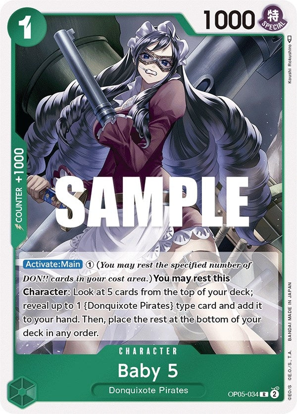 Image for Baby 5 (034) (OP05-034) (Awakening of the New Era) (OP05) - One Piece Card Game