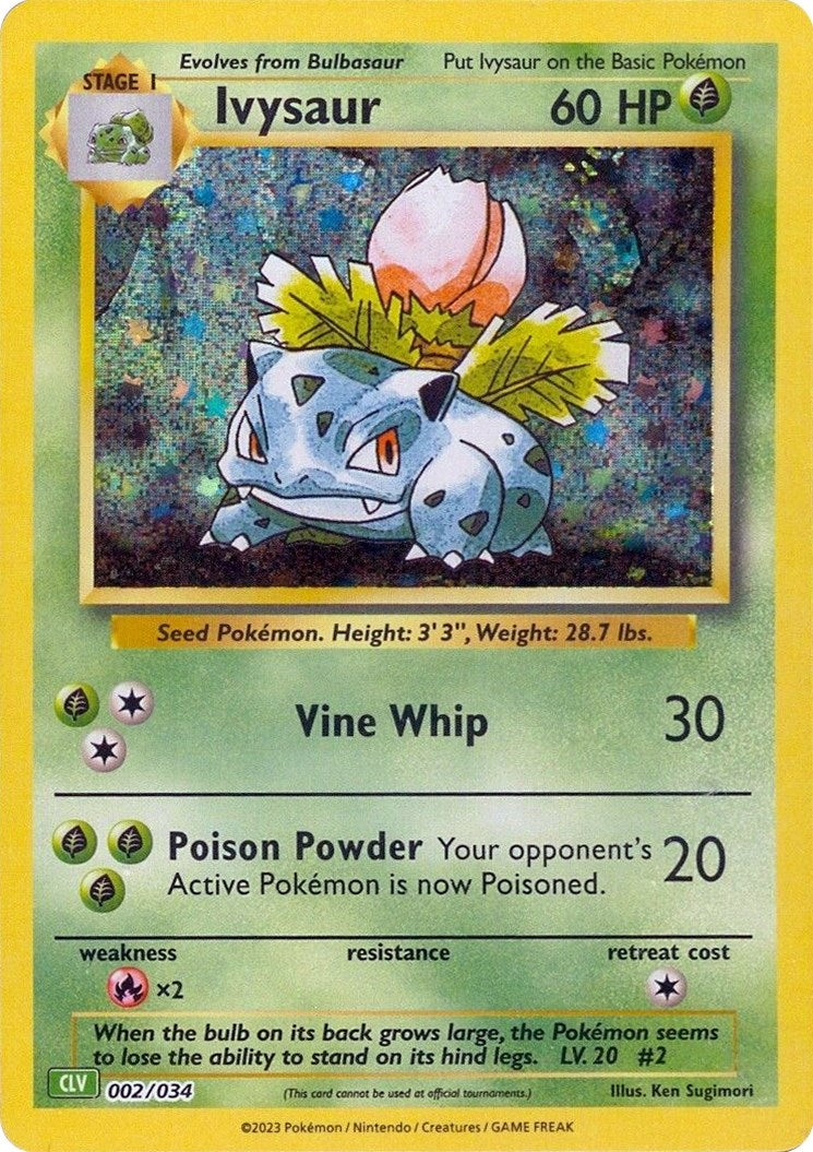 Image for Ivysaur (002/034) (Trading Card Game Classic) (CL) - Pokemon