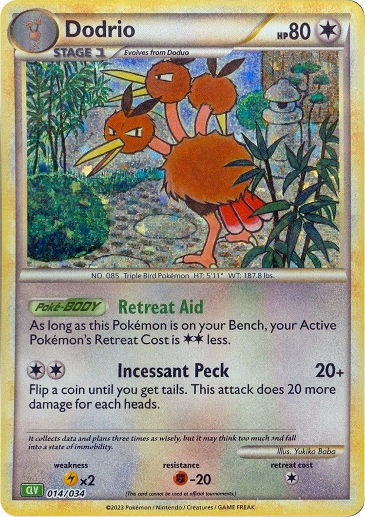 Image for Dodrio (014/034) (Trading Card Game Classic) (CL) - Pokemon