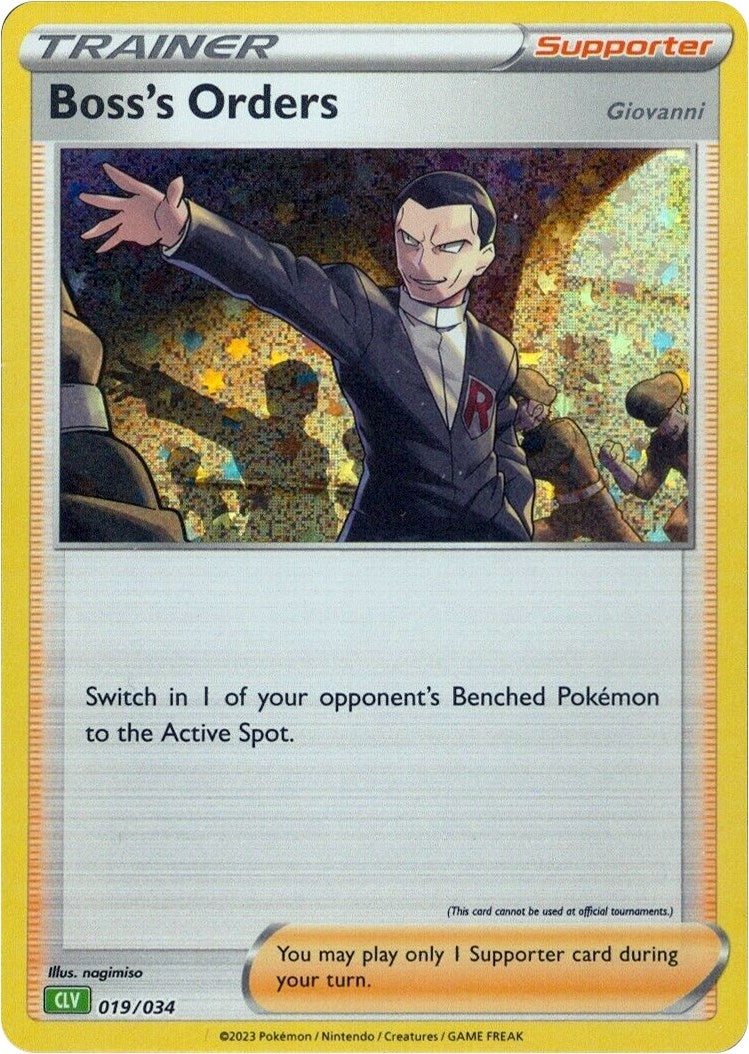 Image for Boss's Orders (CLV) (019/034) (Trading Card Game Classic) (CL) - Pokemon