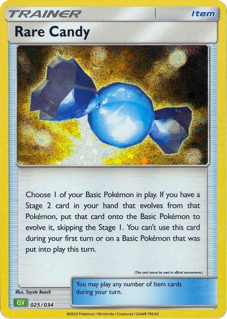 Image for Rare Candy (CLV) (025/034) (Trading Card Game Classic) (CL) - Pokemon