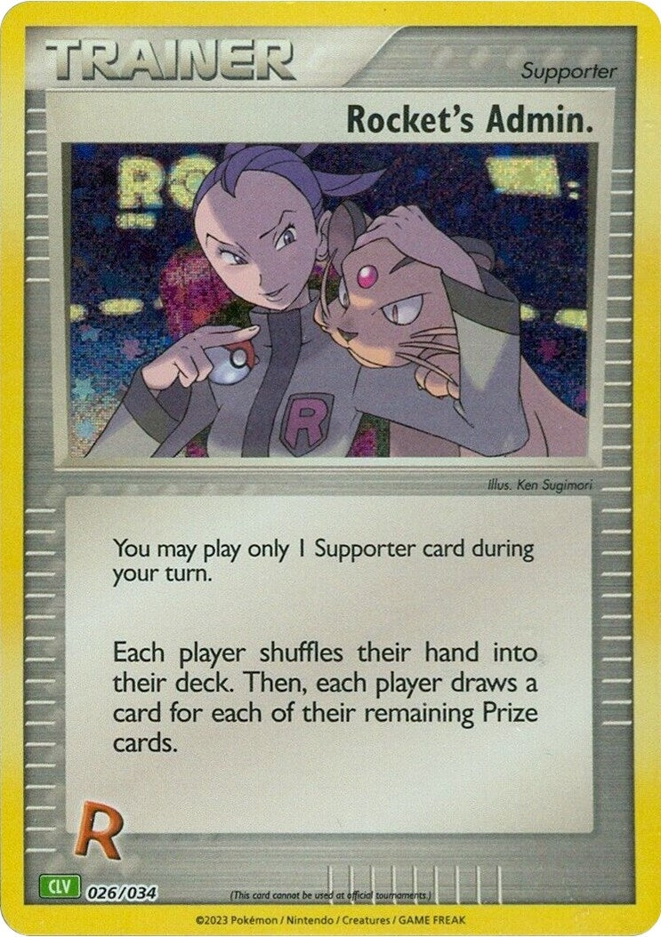 Image for Rocket's Admin. (CLV) (026/034) (Trading Card Game Classic) (CL) - Pokemon