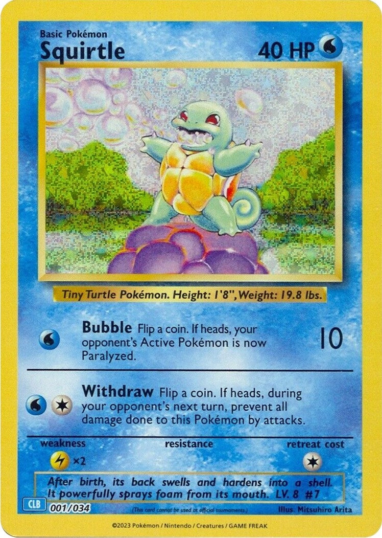 Image for Squirtle (001/034) (Trading Card Game Classic) (CL) - Pokemon