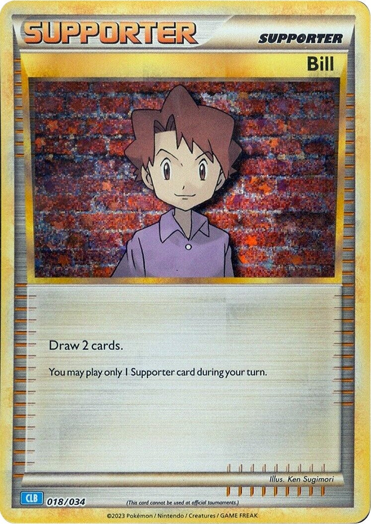 Image for Bill (CLB) (018/034) (Trading Card Game Classic) (CL) - Pokemon