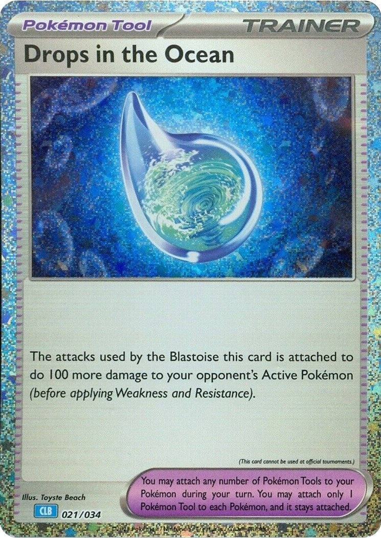 Image for Drops in the Ocean (021/034) (Trading Card Game Classic) (CL) - Pokemon
