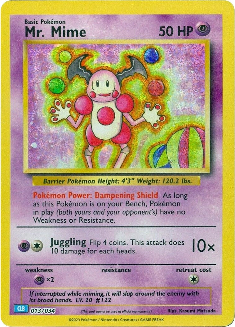 Image for Mr. Mime (013/034) (Trading Card Game Classic) (CL) - Pokemon
