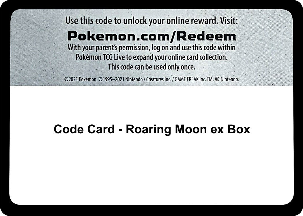 Image for Code Card - Roaring Moon ex Box (Miscellaneous Cards & Products) (MCAP) - Pokemon