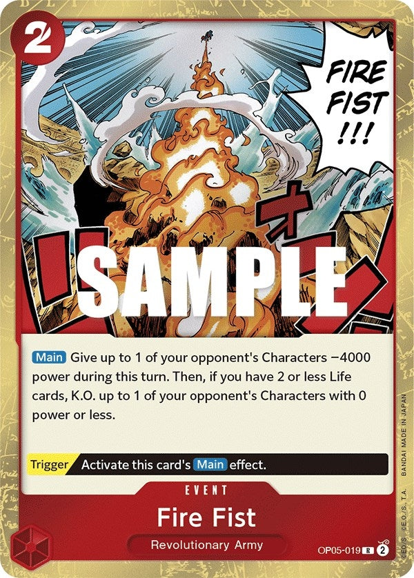 Image for Fire Fist (OP05-019) (Awakening of the New Era) (OP05) - One Piece Card Game
