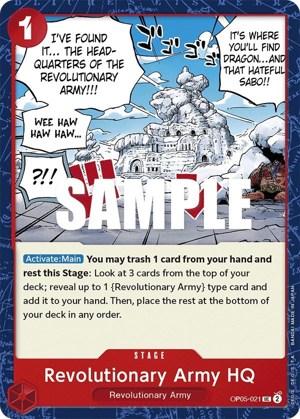 Image for Revolutionary Army HQ (OP05-021) (Awakening of the New Era) (OP05) - One Piece Card Game